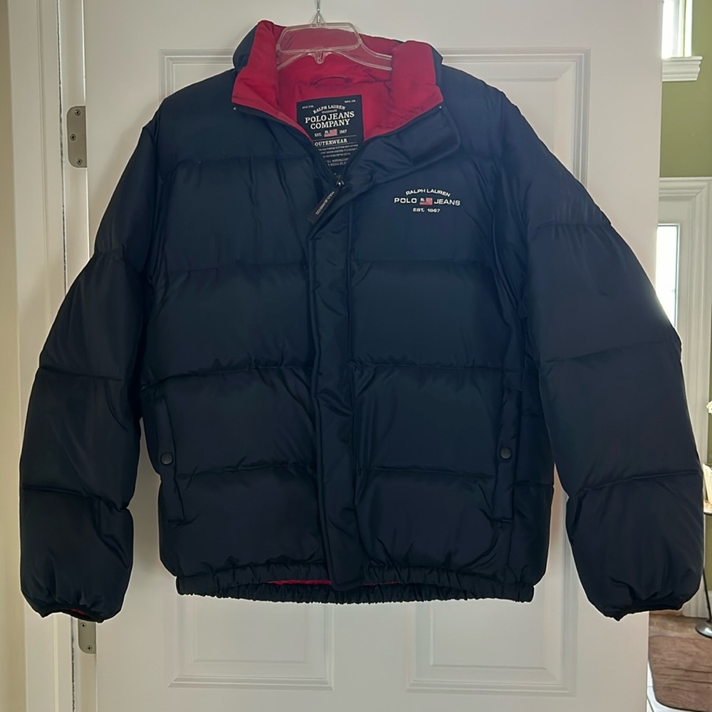 VGUC Polo Jeans Company Ralph Lauren Men’s Navy Puffer Jacket
